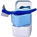 Dentures Case and Brush - Retainer Container Mouth Guard Night Guard Invisalign Cleaner by Medokare (Bundle Kit)