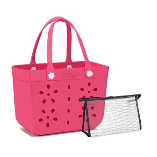 Asge Rubber Beach Bag Waterproof Sandproof Large Beach Tote - Durable, Non-slip, And Easy-to-Clean