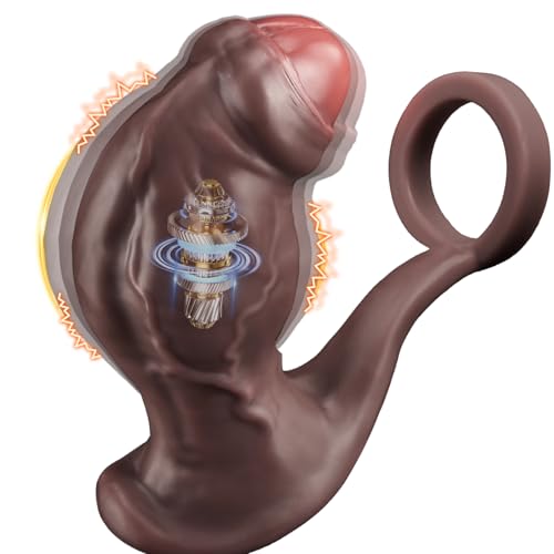 Large Anal Plug Vibrator Dildo Sex Toy for Men XXL Vibrating Anal Dildo Prostate Massager for Anal Stretcher with Silicone Cock Ring Anal Toy Huge Butt Plug Male Sex Toys with Remote Control and APP