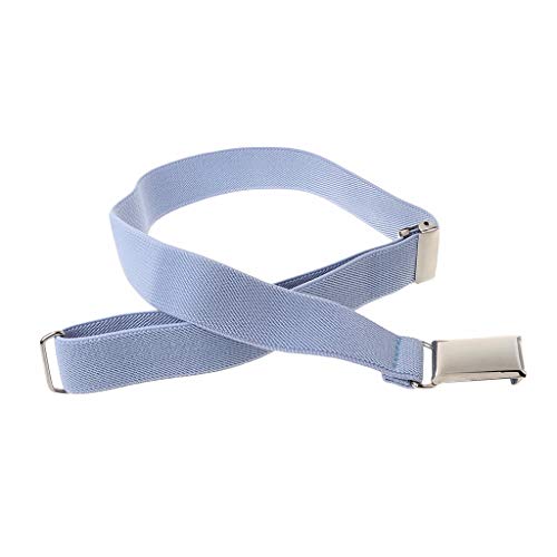 Children Kids Solid Color Unisex Canvas Belts Boys Girls Elastic Belt Adjustable3