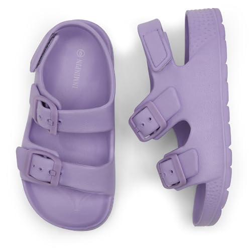 Image of INMINPIN Toddler Boys Girls Buckle Sandals Comfort Open Toe Sandal with Adjustable Back Strap