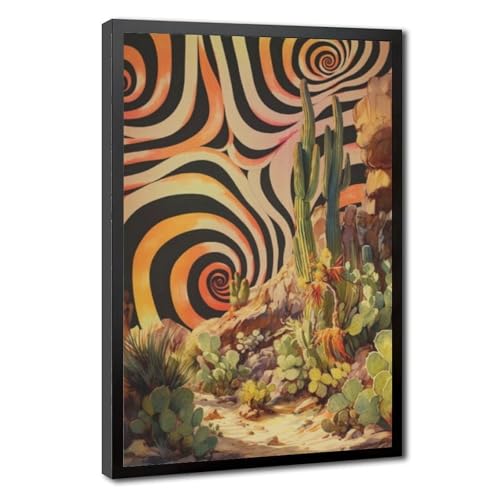 Impression sur toile rétro désert haut de gamme, tableau d'art pour chambre