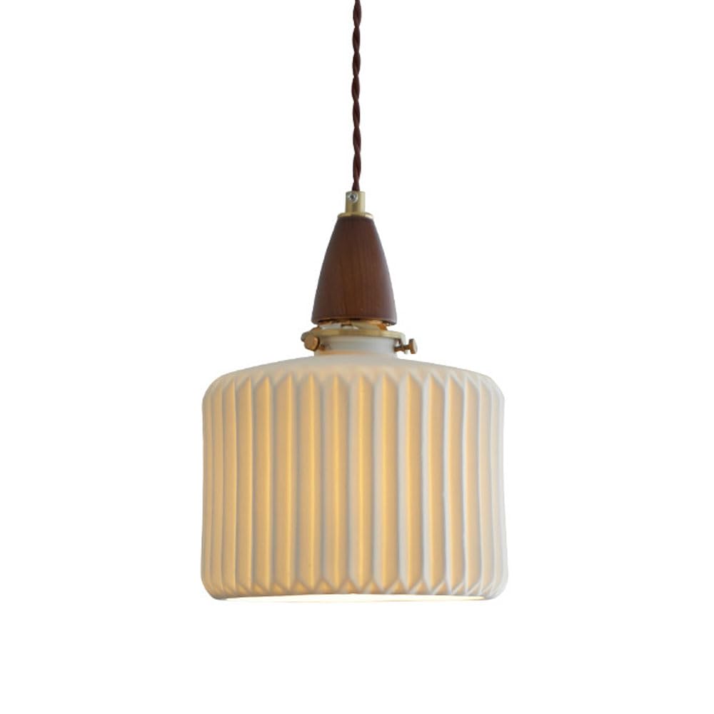 Lustre en céramique créatif et bois massif haut de gamme