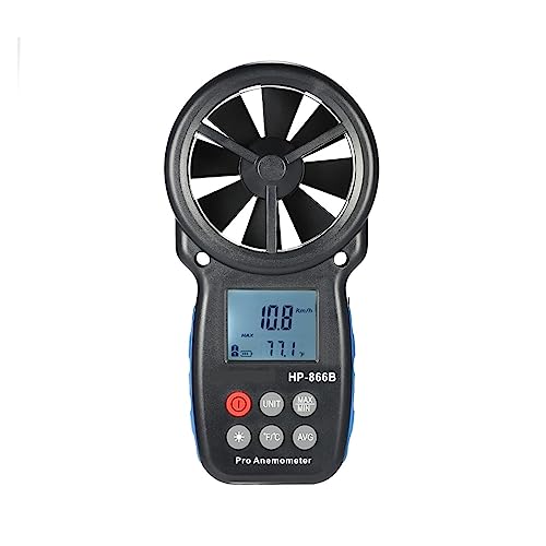 Anémomètre avec rétro-éclairage et mini thermomètre numérique LCD - 2