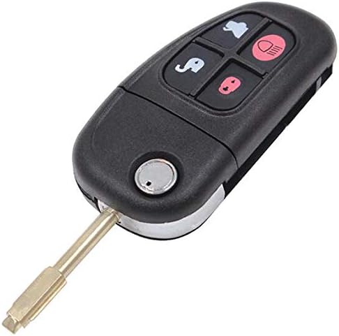 Keymall keyless Entry Replacement Car Key 4B Fob Remote 315MHZ With 4D60 Chip for Jaguar 01-08 S-Type 02-08 X-Type 01-08 XJ8 Uncut Blade
