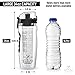 Zulay (34oz Capacity) Fruit Infuser Water Bottle - Anti-Slip Grip & Flip Top Lid Infused Water Bottles for Women & Men - Water Infusion Bottle - Onyx Black