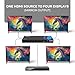 OREI 4K HDMI Splitter 1 in 4 out Duplicate / Mirror 4K Screens w/ Down Scaler 4 Ports Upto 4K@60Hz 1080p & 3D Supports EDID Control, UHD-PRO104