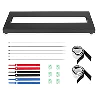 【Pedalboard Size】15" x 5.7", and can hold 4 normal size effects pedals. 【Lightweight】Made of aluminum alloy, 0.75 lb, easy to carry and set up, securely transports your pedals from gig to gig. 【Rubber Feet】There are four rubber feet attached to each ...