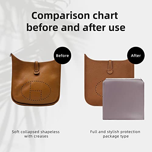 DGAZ Bag Pillow Shaper Insert for Luxury Handbags, Silky Pillow Shaper for Hermes Evelyne mini/29/33/40 Bags（E29,Konjac purple） by DGAZ - Image 5