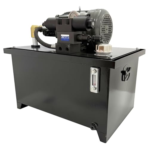 INTSUPERMAI Electric Hydraulic Power Pump Hydraulic Power Unit Small Type Hydraulic Station Pump Hydraulic Lift Power Unit with 80L Tank for Lathe & Lifting Equipment, 220V Three-Phase