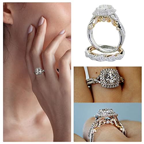 1 Dollar Items Only 925 Sterling Silver Rings For Women Sales Today Clearance Prime Only Warehouse Clearance Cubic Zirconia Promise Rings Stackable Wedding Rings Jewelry For Brides Gift3