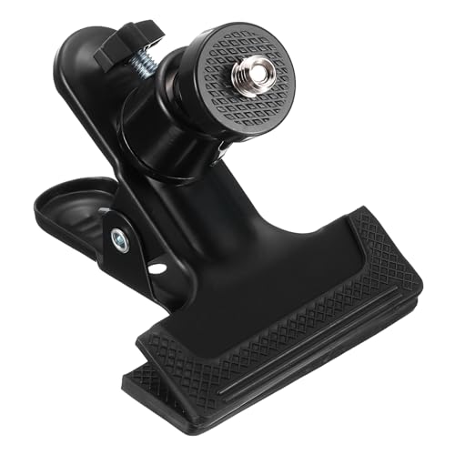 PATIKIL �O�r�J�����N���b�v�N�����v 3/8" ���X�t���b�V���z���_�[�}�E���g 360°�����Ă�{�[���w�b�h�t�� �X�}�[�g�t�H��/DSLR/�r�f�I�J����/�X�^�W�I�w�i�p �u���b�N