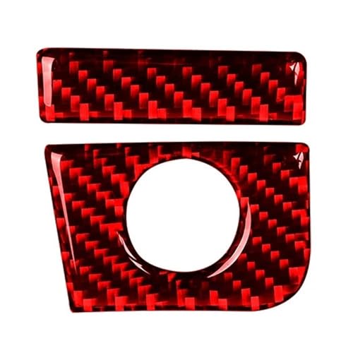 Autocollants garniture panneau Mustang GT 2015-2021 : carbone rouge boîte rangement RHD