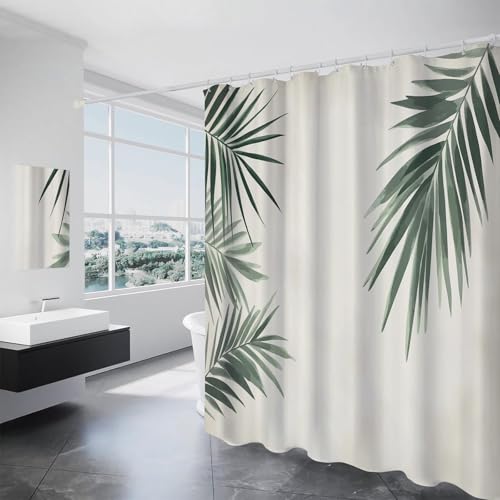 Rideau de douche lavable grand format pour éviter l'eau sur le sol
