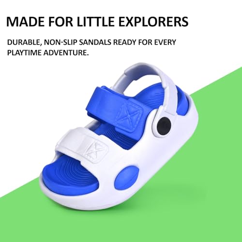 Image of GLJ Kids Comfort Clogs Sandals For Boy And Girl, 1 to 4 Years, Two-Strap Design, Easy To Wear Slip On, Dust and Waterproof, 7101