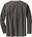 Legendary Whitetails Men's Standard Long Sleeve Henley Shirt Button Up Casual Fit 100% Cotton, Charcoal, Medium