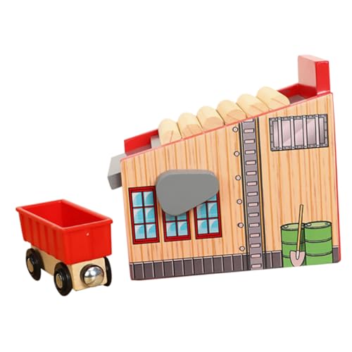 SOIMISS 1 set Trenino Legno per Kit Completo con da Educativo e Interattivo per Sviluppo Motorio e Creatività per Compleanni e Feste