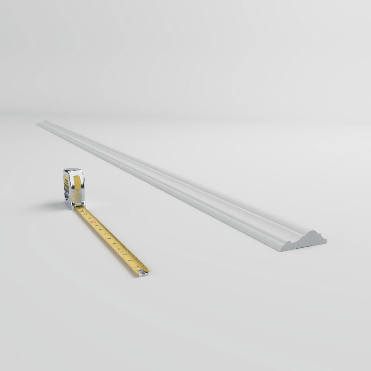 WM397 - Americraft Chair Rail Moulding, 1"D x 3 1/2"W x 96"L, Primed Finger-Joint Pine