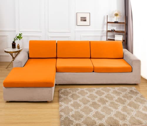 Elastische Polyester-Sofa-Kissenbezüge – einfarbiger Ersatz für Ecksofas, universeller Möbelschutz für alle Jahreszeiten, Übergröße 4 (XL) – ideal für Wohnzimmer Elastische Polyester-Sofa-Kissenbezüge – einfarbiger Ersatz für Ecksofas, universeller Möbelschutz für alle Jahreszeiten, Übergröße 4 (XL) – ideal für Wohnzimmer