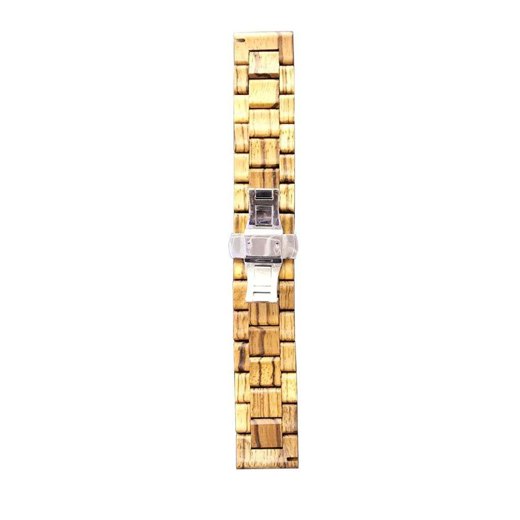 Sharplace 22m Uhr Armband aus Holz Gliederarmband Uhrband für