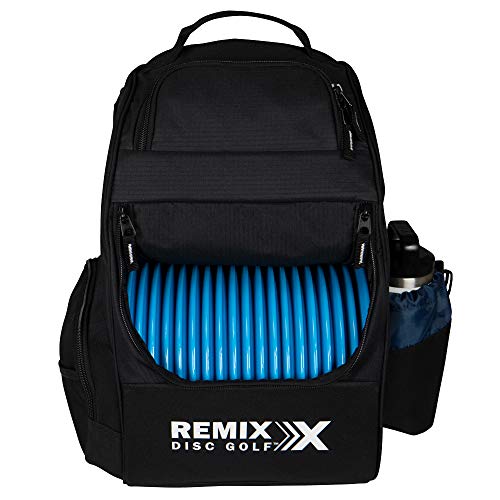 Remix Disc Golf Deluxe Backpack Disc Golf Bag - Black #TOP2