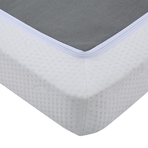 Image of Hercules Instant Folding Mattress Foundation Low Profile 4-Inch Box Spring Replacement, Queen