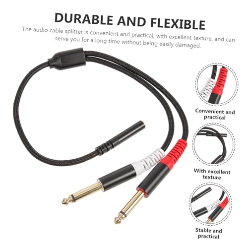 Convertisseur jack mâle adaptateur audio vers double câble splitter