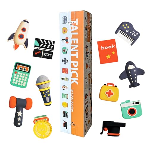 Image of TalentPick Zhuazhou Doljabi Set - Cartoon 12 Piece Collection for Baby's 1st Birthday Talent Pick Zhua Zhou | Chinese/Korean Celebration, Tinkerbell Theme, Doljanchi Gift (抓周 돌잡이)
