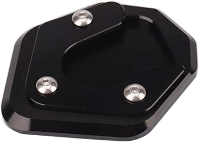 Aluminum Kickstand Foot Enlarger for CFMOTO CF MOTO 800MT 800 MT 800-MT CF800MT 2021 2022 2023 2024, Motorcycle Side Stand Enlarge Pad Expansion Plate for Increased Ground Support (Black)