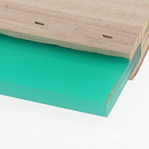 Raclette pour sérigraphie 15cm grattoir encre tableau gratter vert 5x - 5