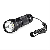 BAJIE zaklamp Ultrafire tactische zaklamp Xp-L V6 1-modus afstandsbediening Led zaklamp Lantaarn jachtflits 18650 batterij schittering zaklamp 13cm zwart