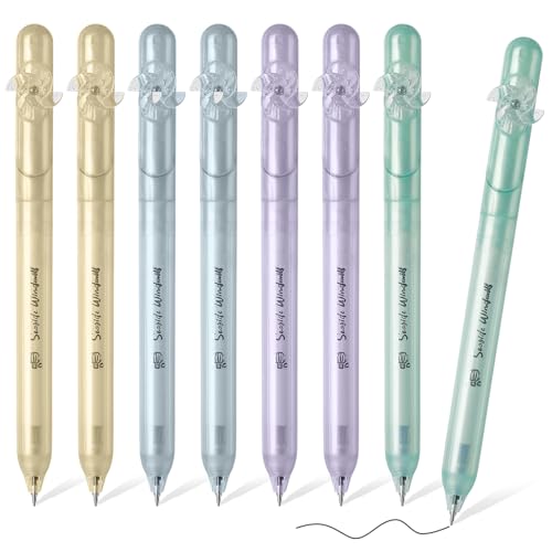 Stylos gel noir 0.5 mm écriture lisse séchage rapide pour école travail bureau journal