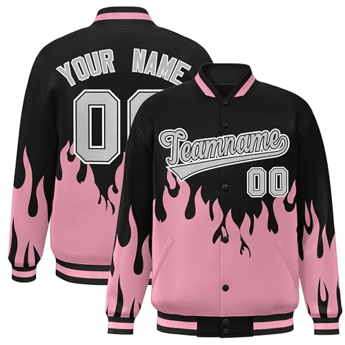 KXK Personalized Men Fashion Varsity Baseball Jacket Letterman Bomber Jacket Custom Stitched Name Number Logo