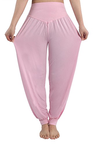 fitglam Damen Haremshose Übergröße Flowy Lounge Yoga Dance Baggy Pants Jogginghose Cover