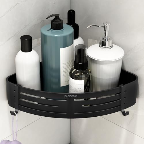 Plantex Drill Free Corner Shelf for Bathroom Wall/Self Adhesive B...