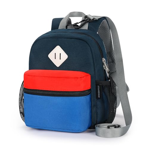 Image of STEAMEDBUN Toddler Backpack Leash - Anti-Lost Harness Backpack for Boys Girls 1-3 - Blue