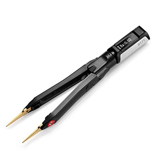 SainSmart Mini Digital Tweezers Intelligent SMD Tester Portable LCR Meter Diode Resistor Capacitor Voltage Multimeter Frequency 10KHz Signal Generator LED Display Auto Scan with Spare Test Leads