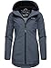 Produktbild MARIKOO Damen Übergangsjacke leichte Jacke mit Kapuze Honigbeere Dusty Blue Gr. M