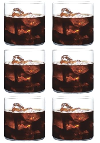 Toyo Sasaki Glass B-09127CS Whiskey Glass, Rock Glass, 12.8 fl oz (355 ml), Set of 6, Usuhari, On the Rock Glass, Shatter-Resistant, Cup, Made in Japan, Dishwasher Safe