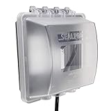 Sealproof 2-Gang Weatherproof In Use Outlet Cover | Two Gang Outdoor Plug and Receptacle Protector, Lockable, UL Extra Duty Compliant, 45 Configurations