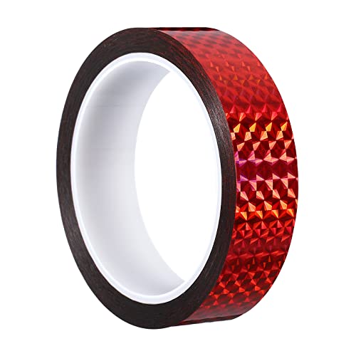 Ruban adhésif holographique réfléchissant rouge PATIKIL ruban décoration loisirs créatifs