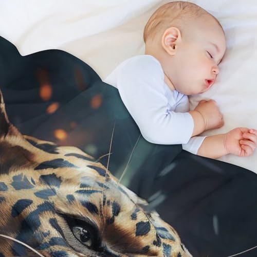 Manta de franela suave de leopardo 130x150 cm para cama de niños y sofá de adultos 4