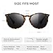 SUNGAIT Premium Vintage Round Sunglasses for Women Men Classic Retro Trendy Style (Grey Lens/Amber Frame(Matte Finish)) 1567 PGHPKHU