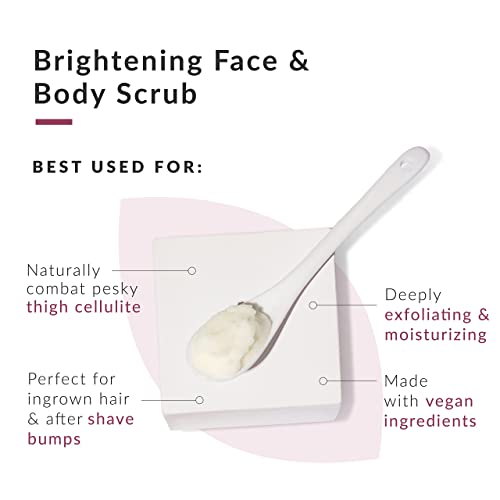 Exfoliating Body Scrub For Men And Women | Shea Sugar Scrub For Body Care With Kombucha And Collagen | Hydrating Sea Salt Scrub Body Exfoliator For Face Scrub Foot Scrub And Dead Skin Remover For Body #TOP3