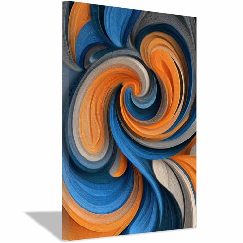 Impression sur Toile Abstrait Tourbillon Décoration Murale Chambre 20x30cm