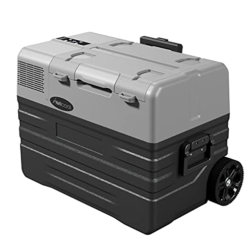 YetiCool PX42 GREY elektrisk kompressorkylbox, appkontroll via Bluetooth, 12/24 V och 230 V, för bil, lastbil, båt, campingkylskåp