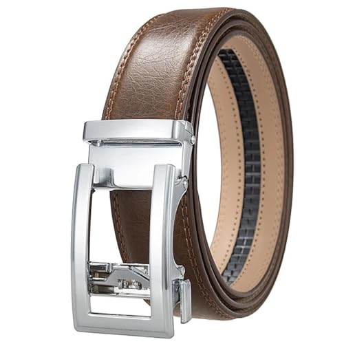 Ceintures à boucle automatique en cuir d'homme pour le bureau et les sorties
