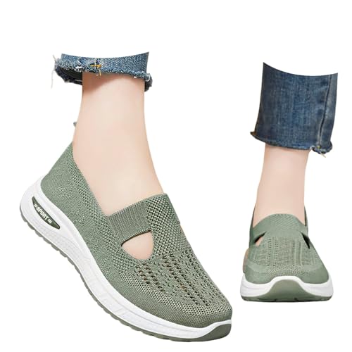 Bastwahl Mocassins Femme Athlétique Ballerines Orthopédique Antidérapante Décontracté Chaussures Marche Bout Rond Baskets Enfiler Tennis sans Lacet Sneakers de Mode et Sport Chic Fitness Slip on