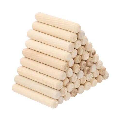 Goujons et chevilles en bois cannelées biseautées 8x50 mm pour projet artisanat