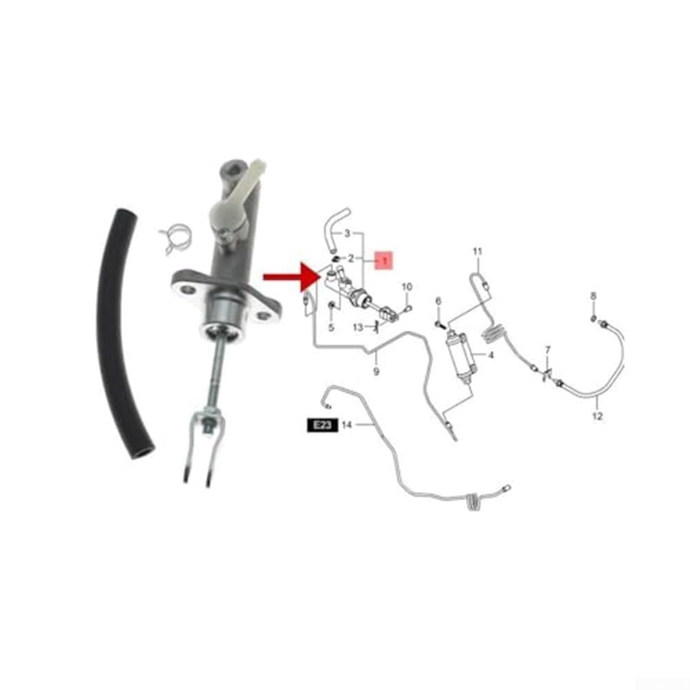 Cilindro frizione per Ssangyong Actyon Kyron Sports 2006-2015, 3050009006, pezzo di ricambio, struttura in metallo, finitura argento